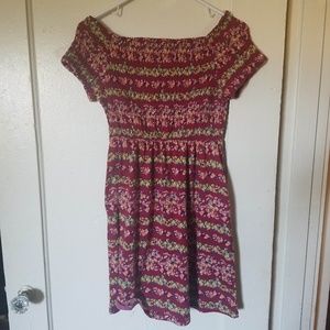 Self Esteem Brand Women's Red Dress w Floral Desgn